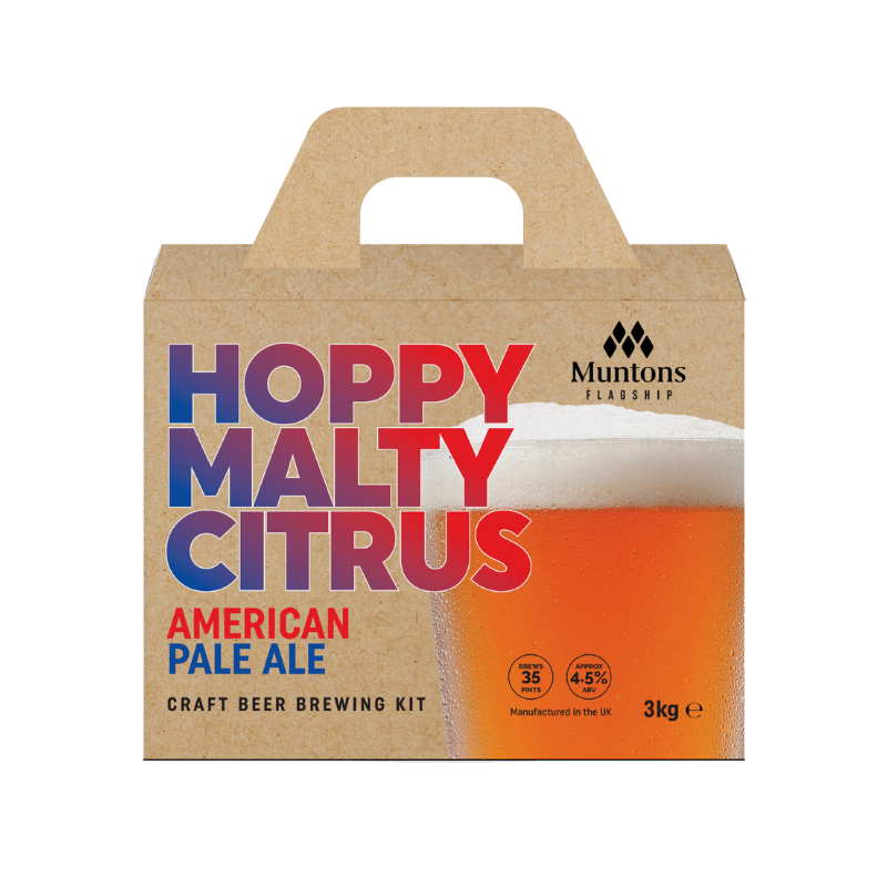 Muntons Flagship Pale Ale Kit 3kg with 60g dry hops and 11g Fermentis Yeast