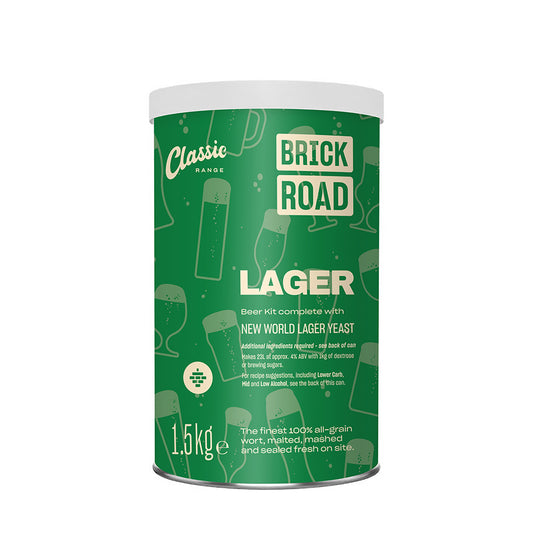 Brick Road Lager (low-carb/light options) 1.5Kg